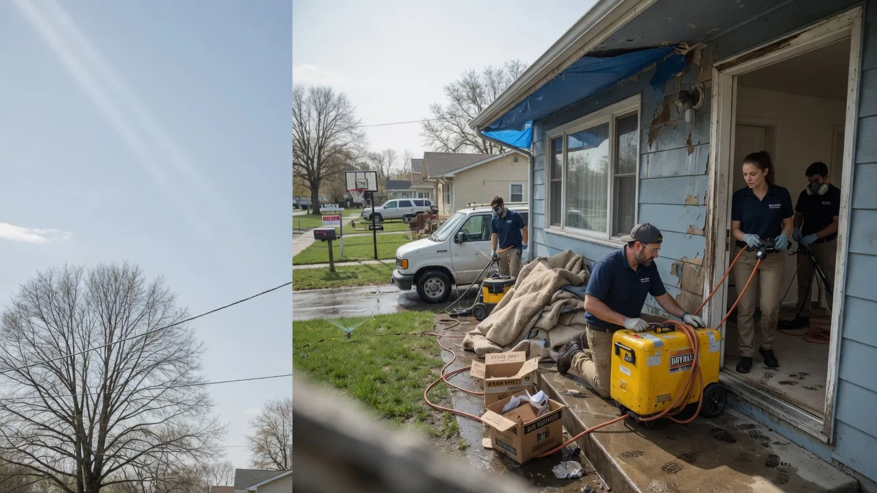 Basement Flood Cleanup in Lindsborg, KS near me